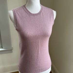 ‘S Max Mara mauve dusty purple Sleeveless Cashmere Sweater size Small